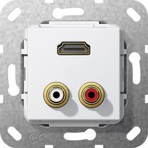 C-audio HDMI inv.g. Module blanc