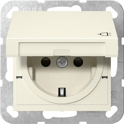 SCHUKO clapet + SH System 55 blanc crème