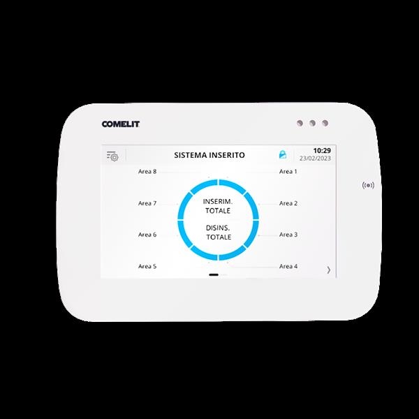CLAVIER 5 POUCES BLANC TACTILE POUR SYST. VEDO AVEC RFID