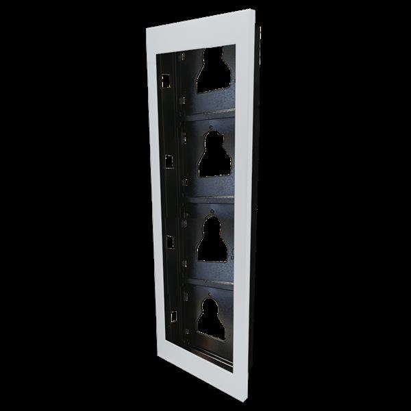 CHASSIS A ENCASTRER 4 MODULES ULTRA BLANC