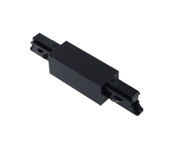 3 Fase Track Straight Connector - noir