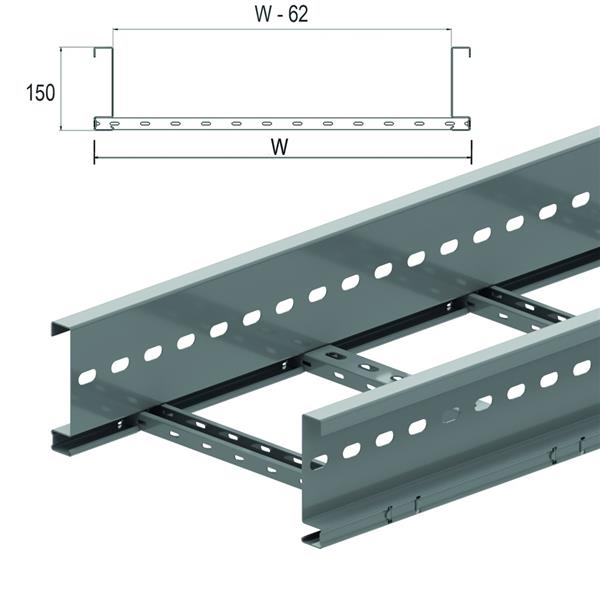 Cable ladder height 150
