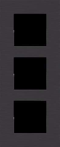 DRIEVOUDIGE AFDEKPLAAT MET 60MM CENTERAFSTAND, VERTICAAL