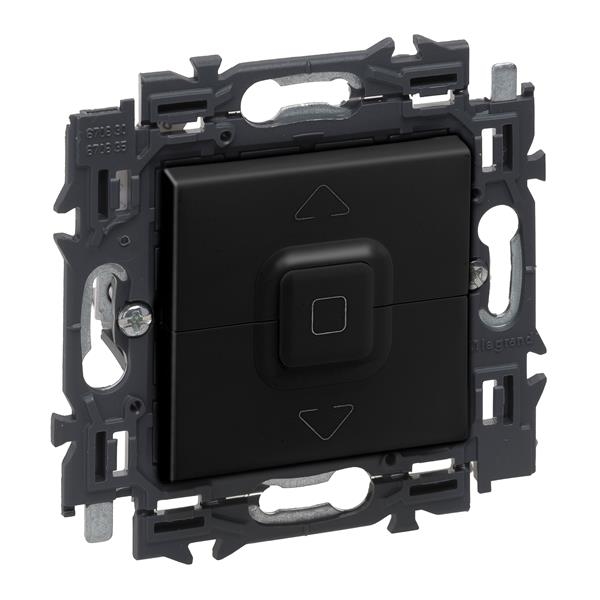 Val poussoir volets roulants app.complet noir à griffes