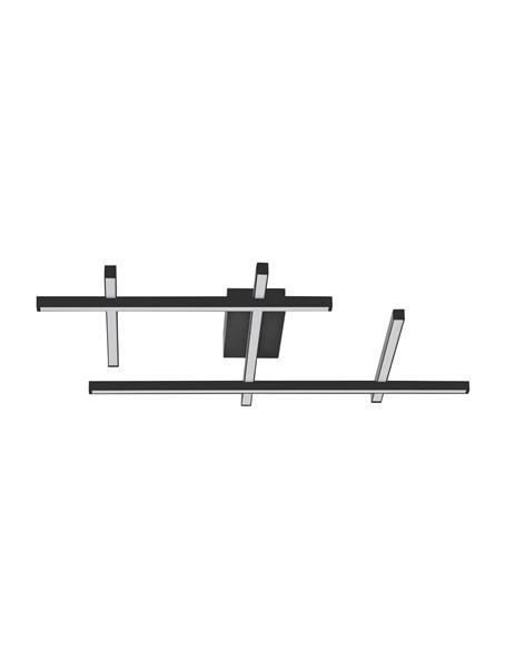 Triac Dimmable 
Sandy Black Aluminium & Acrylic 
LED 63 Watt 220-240Volt 4020Lm 3000K IP20 
L: 80 W: