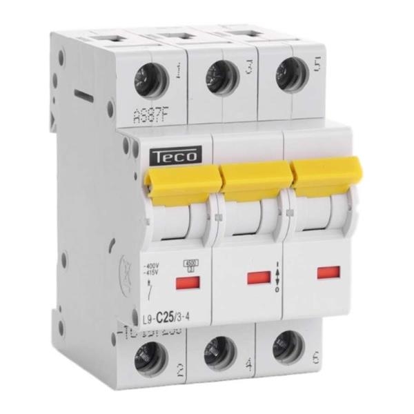 Disjoncteur TC 3P 25A 4,5kA Courbe C