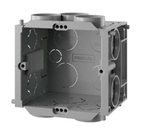 Boîte d'encastrement 50mm de profondeur avec 2 vis sans halogène