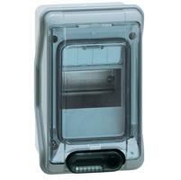 Coffret étanche 4 modules avec bornier - IP65 - Plexo