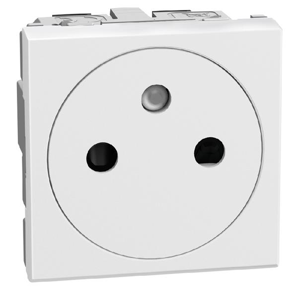 LightN vlakke contactdoos 2P+A 2 mod - wit