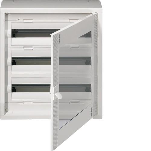 Opbouw verdeelkast vega D 3R. 72M. - doorzichtige deur