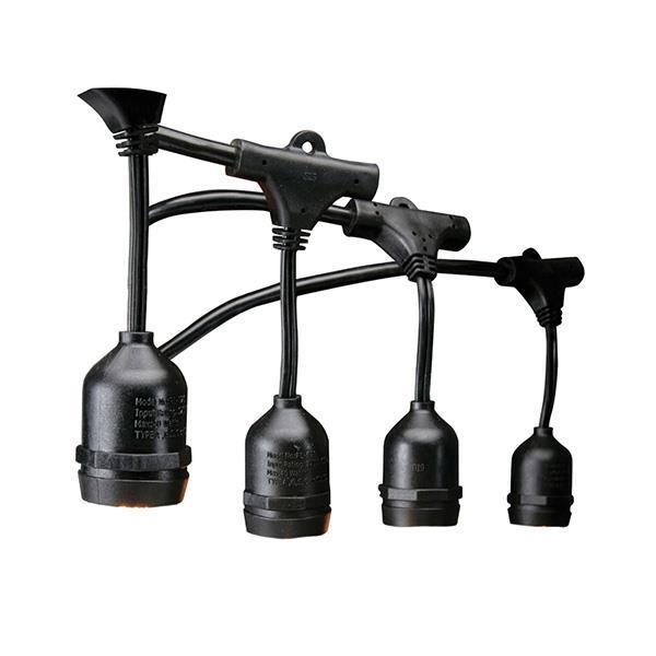 GARLANDSTRING LIGHT EN APPARENT ROOM 10m AVEC 20 DOUILLE E27 EXTENDABLE