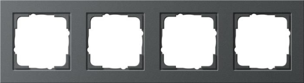 Cadre fin. 4x Gira E2 anthracite