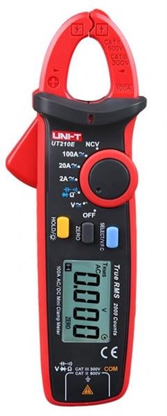 2000 digits, 0,5%, Mini-pince ampèremétrique TRMS, 100A ac-dc
