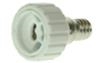 Adaptateur de socket - E14 mâle - GU10 femelle - Céramique - Blanc