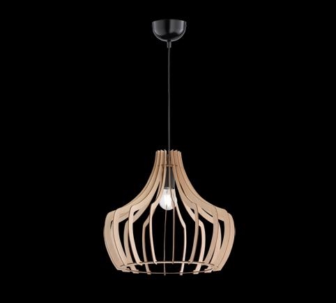 WOODexcl.1xE27 H150cm/ Diam44cm/