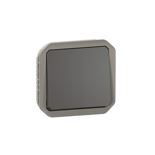 Plexo inter 2 directions 10AX mécanisme IP55 IK08 anthracite