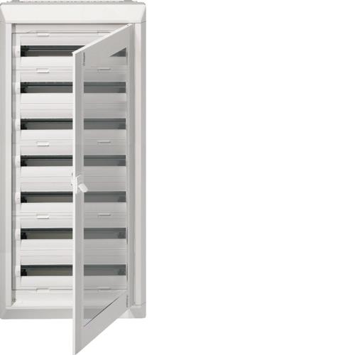 Coffret encastré vega D 7R. 168M.. - porte transparente