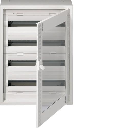 Opbouw verdeelkast vega D 4R. 96M. - doorzichtige deur