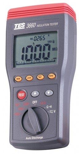 Compteur d'isolation, 250-500-1 000 V ; 10 GΩ, Lo-Ω ; 1000 V CA-CC