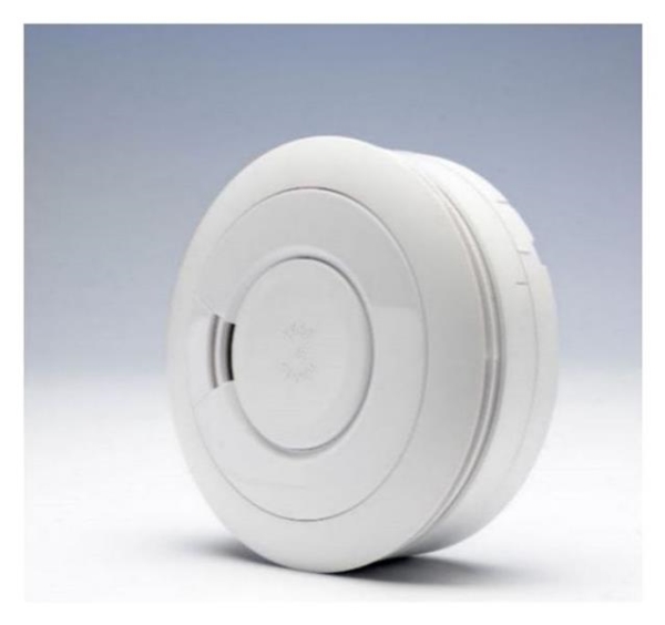 DETECTEUR D'INCENDIE AUTONOME OPTIQUE A PILE LITHIUM DUREE DE VIE 10 ANS, INTERCONNECTABLE PAR CABLE
