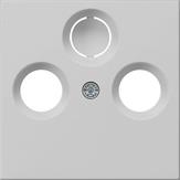 cache prise d'antenne coaxiale System 55 gris m