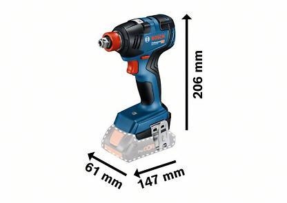 Accu slagschroevendraaier/slagmoeraanzetter GDX 18V-200 (C&G accu en lader niet meegeleverd)
