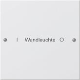 Jeu basc. 1x inscr. System 55 blanc(laq.)