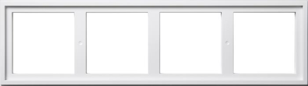 adapt.mont. 4x Gira E2 blanc