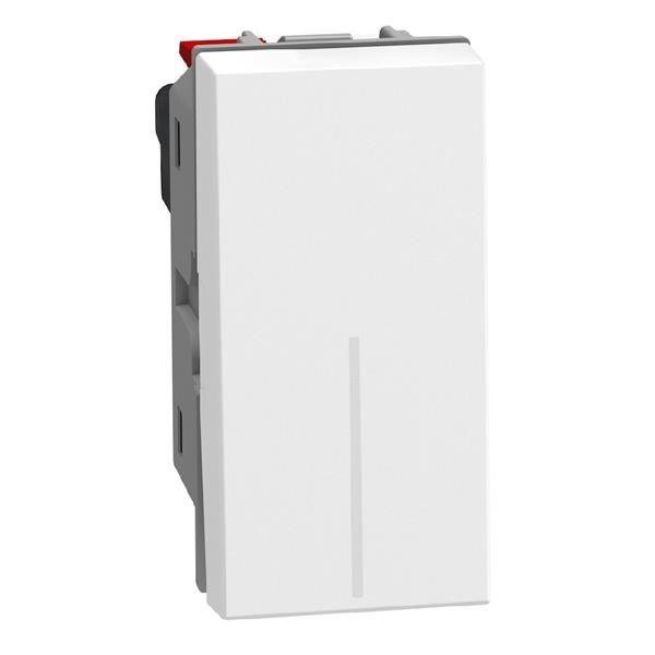 LightN drukknop NO 10A 1 mod - wit