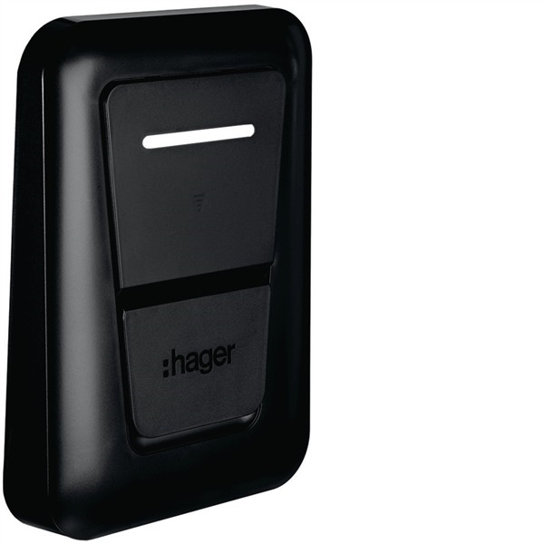 witty Cadre de finition noir RAL9011 pour "version prise" witty one/plus/pro