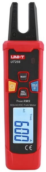 600 chiffres, 60A AC-DC, TRMS, mini pince ampèremétrique FORK pour petits endroits, NCV