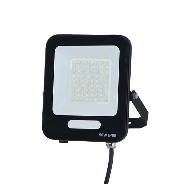 PROJECTEUR LED 50W 4000K IP66 CABLE 60CM NOIR