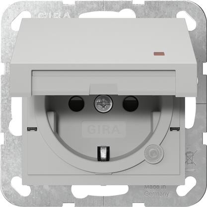 SCHUKO clap. témoin + SH System 55 gris m