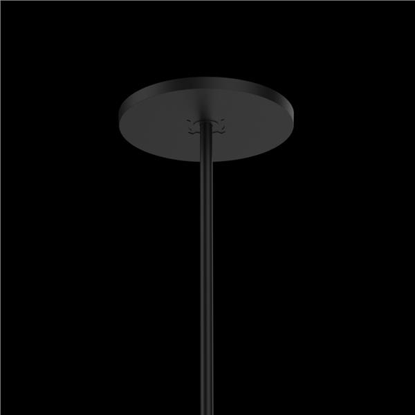 SUSP SINGLE CEILING BASE SEMI REC B ROUND for shades without steel wire only