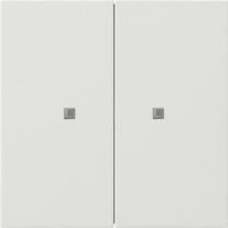 BP basc. 2x OneKNX Gira F100 blanc