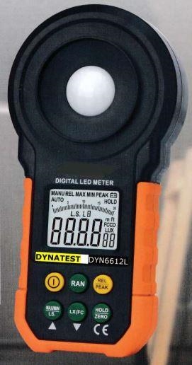 Luxmètre 0-200K Lux, 2000 chiffres, bargraphe, Lux/FC, pour test LED (7 types différents)