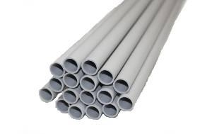 TUBE PVC RIGIDE 10MM GRIS-FONCE - 7037-