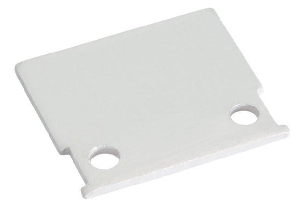 END CAP PLAT POUR PROFIL ALU BLANC