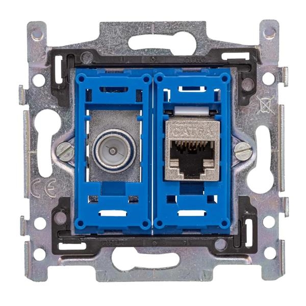 Prise TV-RJ45 Telenet VOO  Niko-compatible
