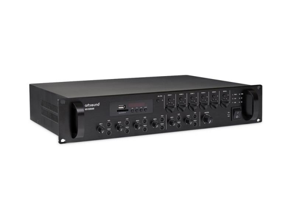 MX-5006M, mixer amplifier 6 zones, 100V, 19", 3U, 500W