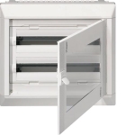 Coffret encastré vega D 2R. 48M.. - porte transparente