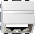 datakap draagring + TK Gira F100 z.wit