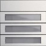 Mod.touche d'appel 3x System 106 aluminium