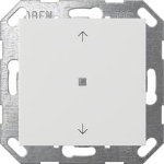 BP bascule 1x flèche OneKNX System 55 blanc s