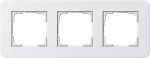 cadre fin. 3x Gira E3 blanc/blanc