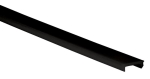 PLASTIC COVER 300CM PLAT NOIR POUR PROFIL ALU