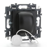 Val trekdrukknop 6A volledig app.zwart met spankl.