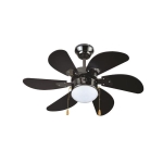 VENTILATEUR DECO 60W  TELECOMMANDE AVEC LED Φ132