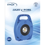 ETHOS PRO WERKLAMP 10W 1000LM+2xSCHUKO.+10 M KABEL 90°