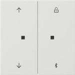 S3000 jl.-/schakelklok BT pijlen Gira F100 z.wit